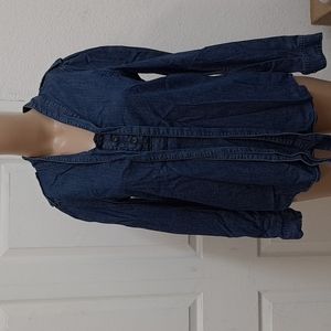 Banana Republic denim blouse small tall